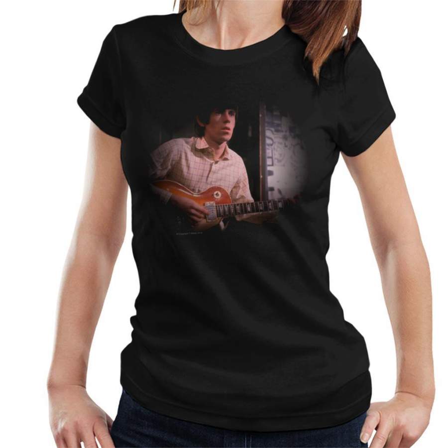 TV Times Keith Richards Les Paul Rolling Stones Women’s T-Shirt