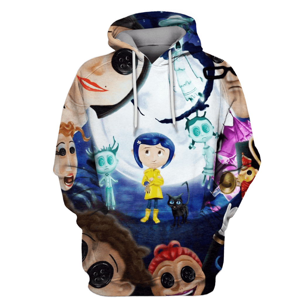 Coraline Hoodies – T-Shirts – Zip Hoodies Apparel