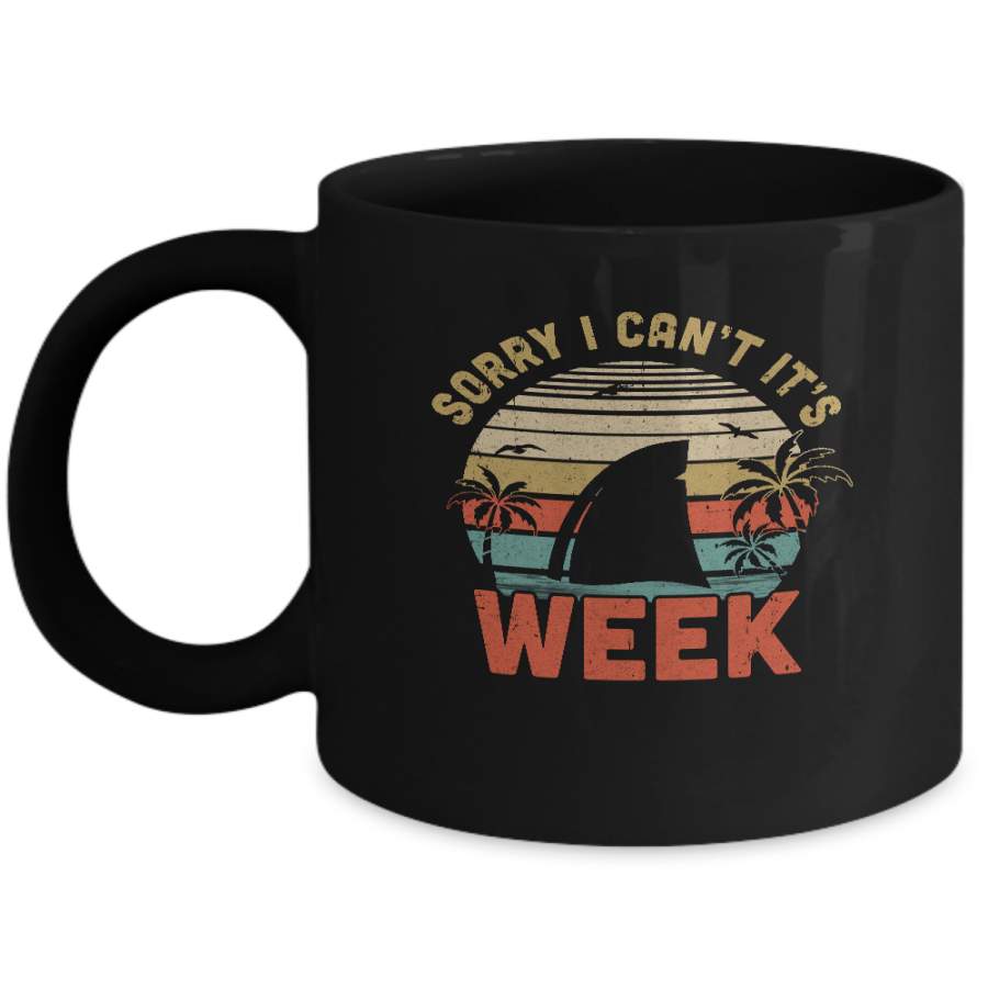 Vintage Sorry I Can’t For Shark Lover Mug