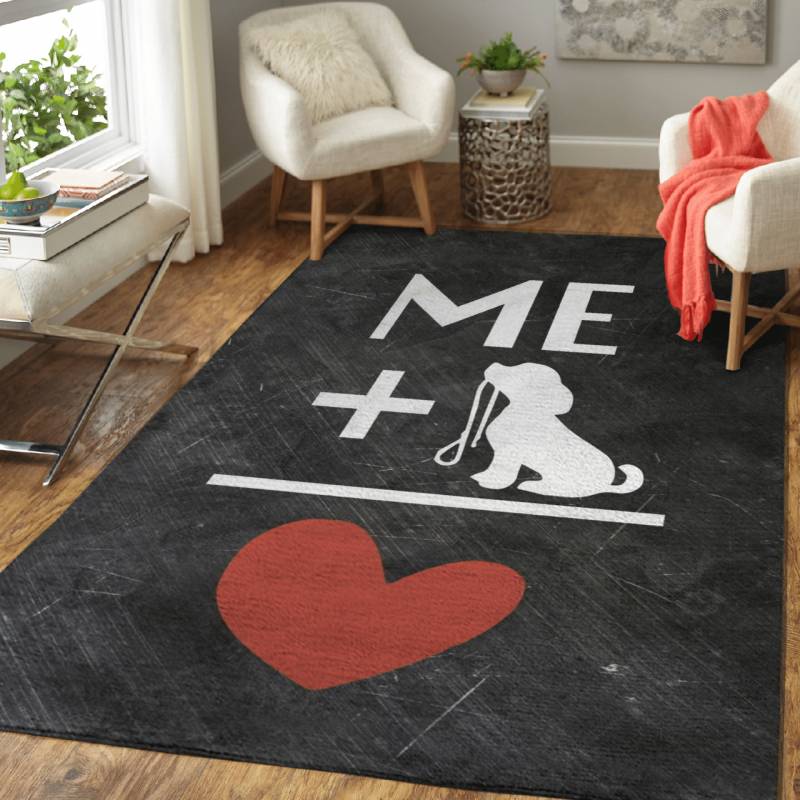 Me + Puppy = Love! – Animals Area Rug Carpet