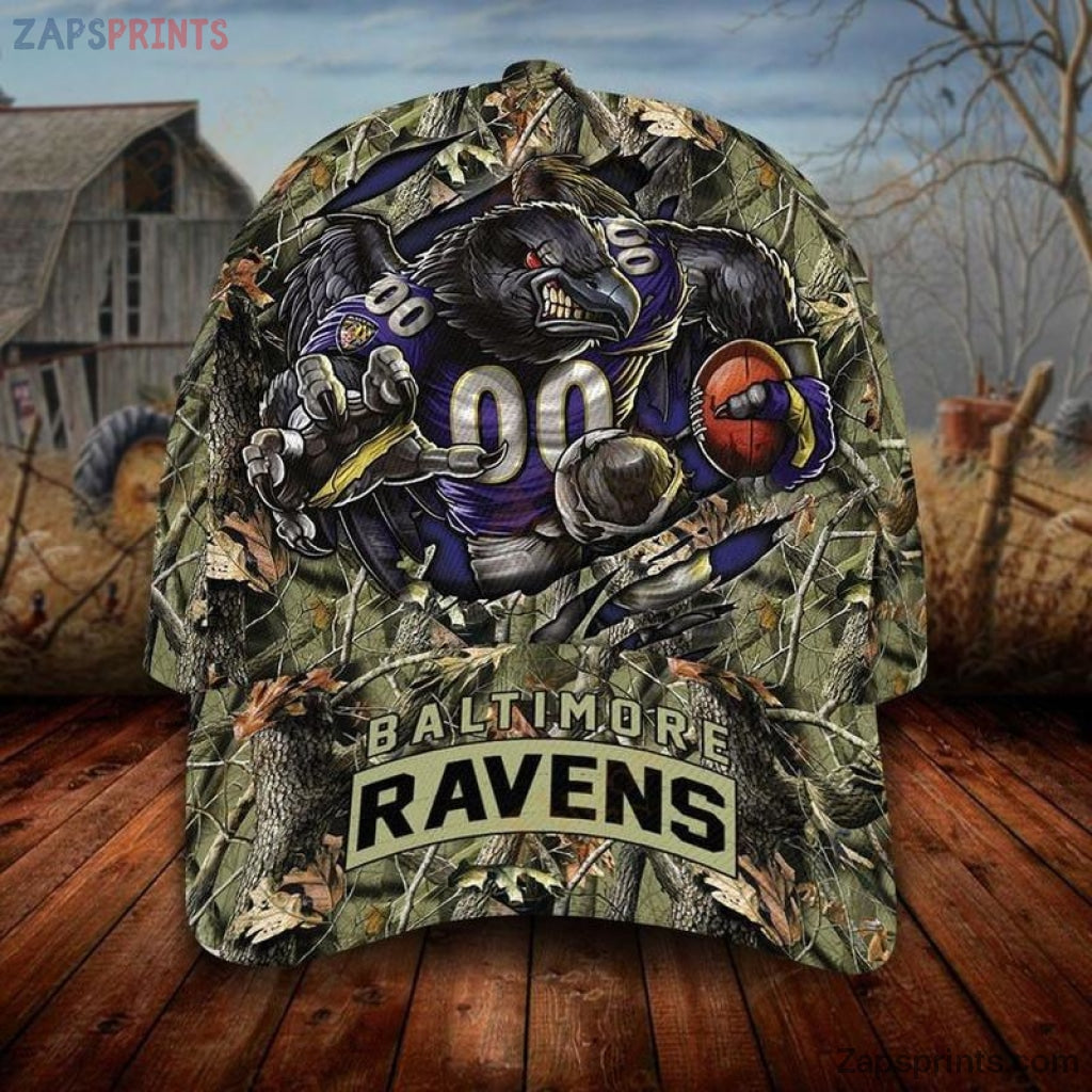 Baltimore Ravens Realtree Camo 3D Classic Cap Gift For Fan Football Lovers