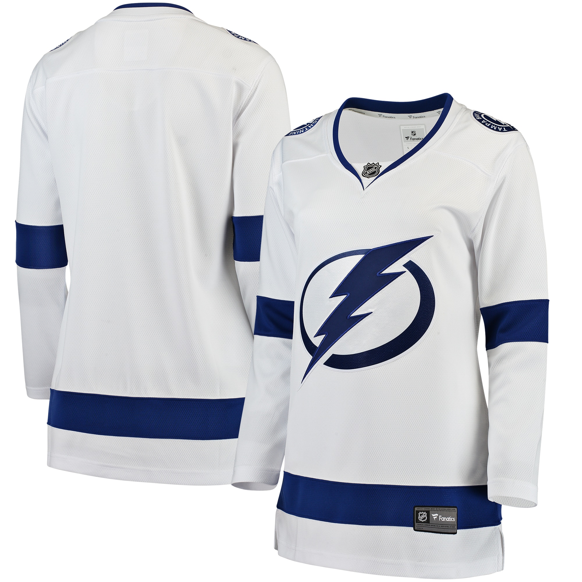 Tampa Bay Lightning Branded Women's Away Breakaway Jersey – White