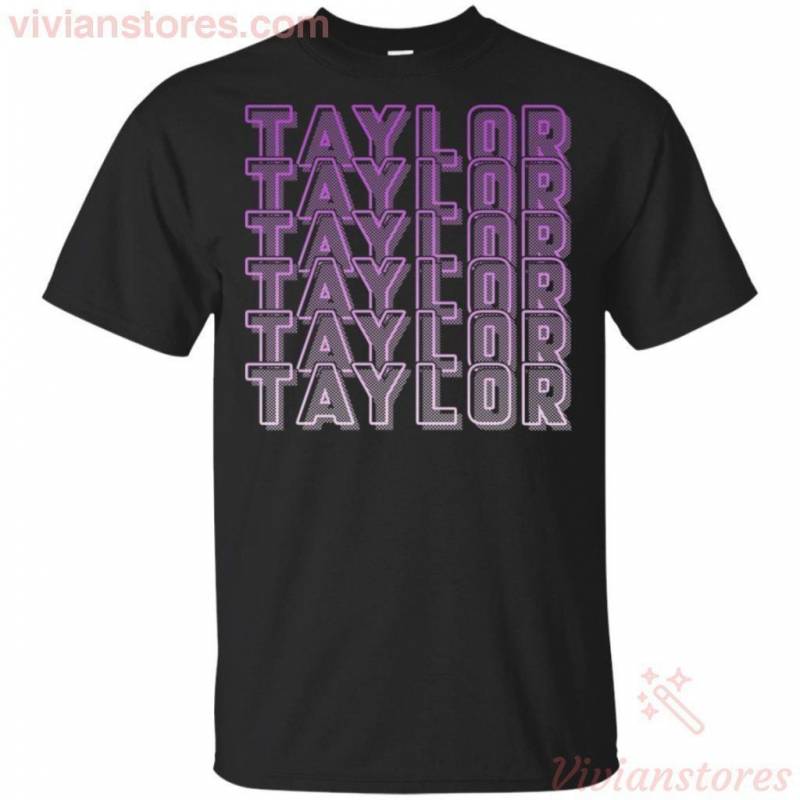 Taylor Swift Neon Typography Styled T-Shirt Gift For Swiftie VA07