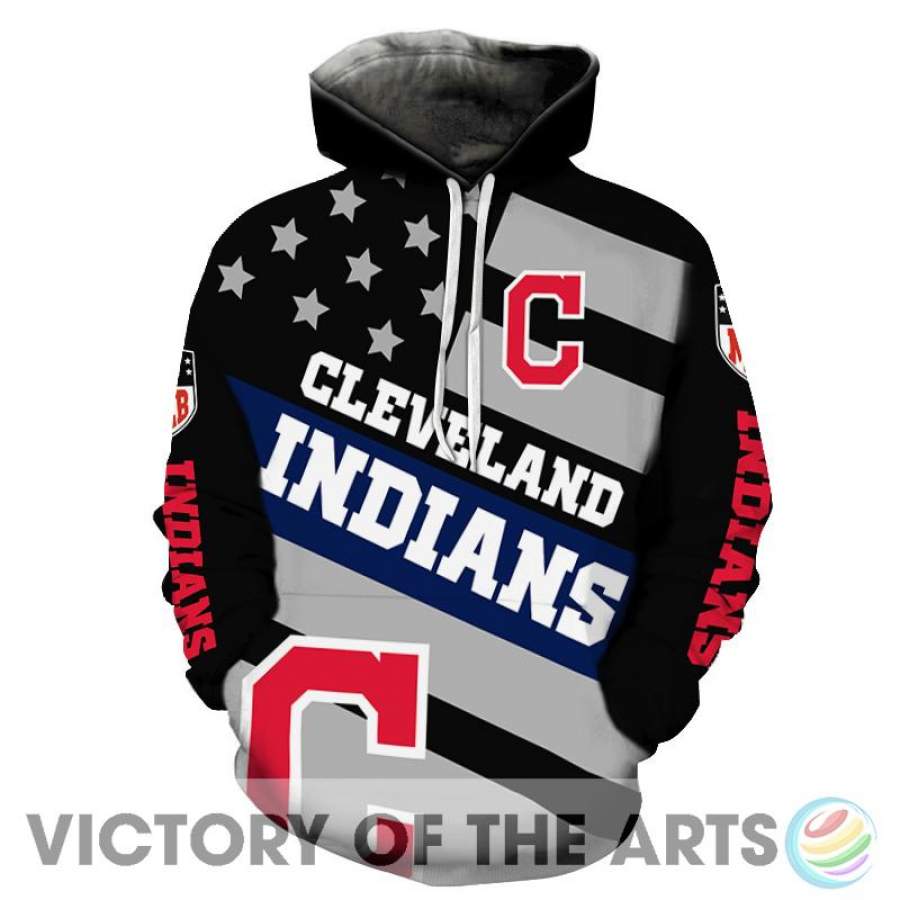 Proud Of American Stars Cleveland Indians Hoodie