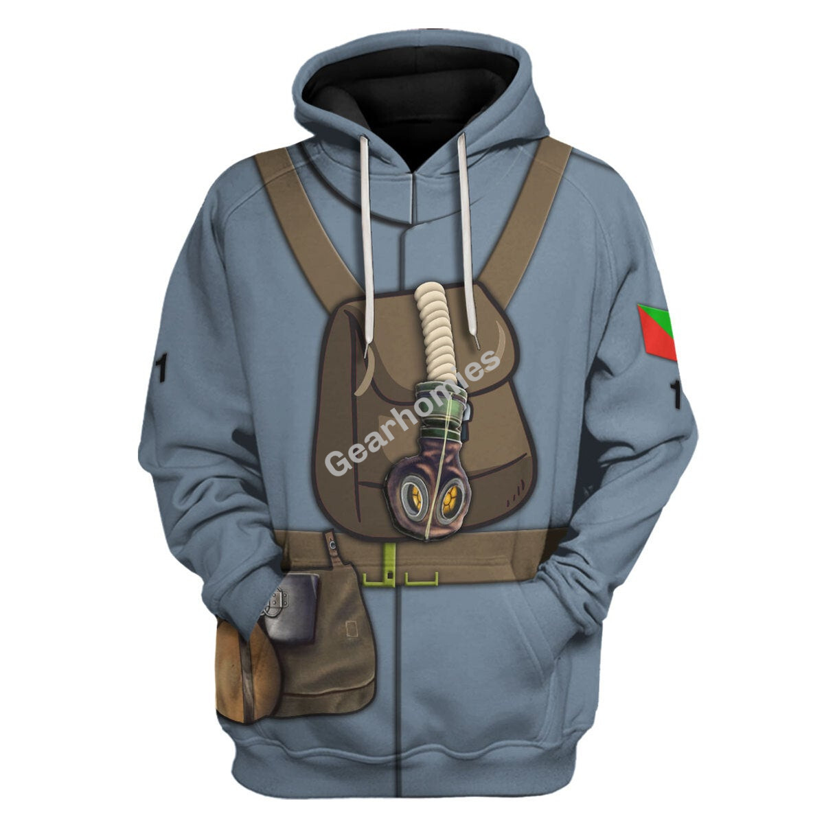 Ww1 Flanders Portuguese Lewis Gun Crew Historical Hoodies Pullover Sweatshirt Tracksuit