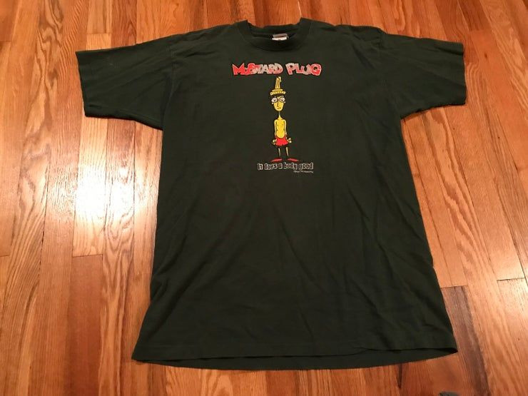 1996 Mustard Plug It Does A Body Good Vintage Shirt