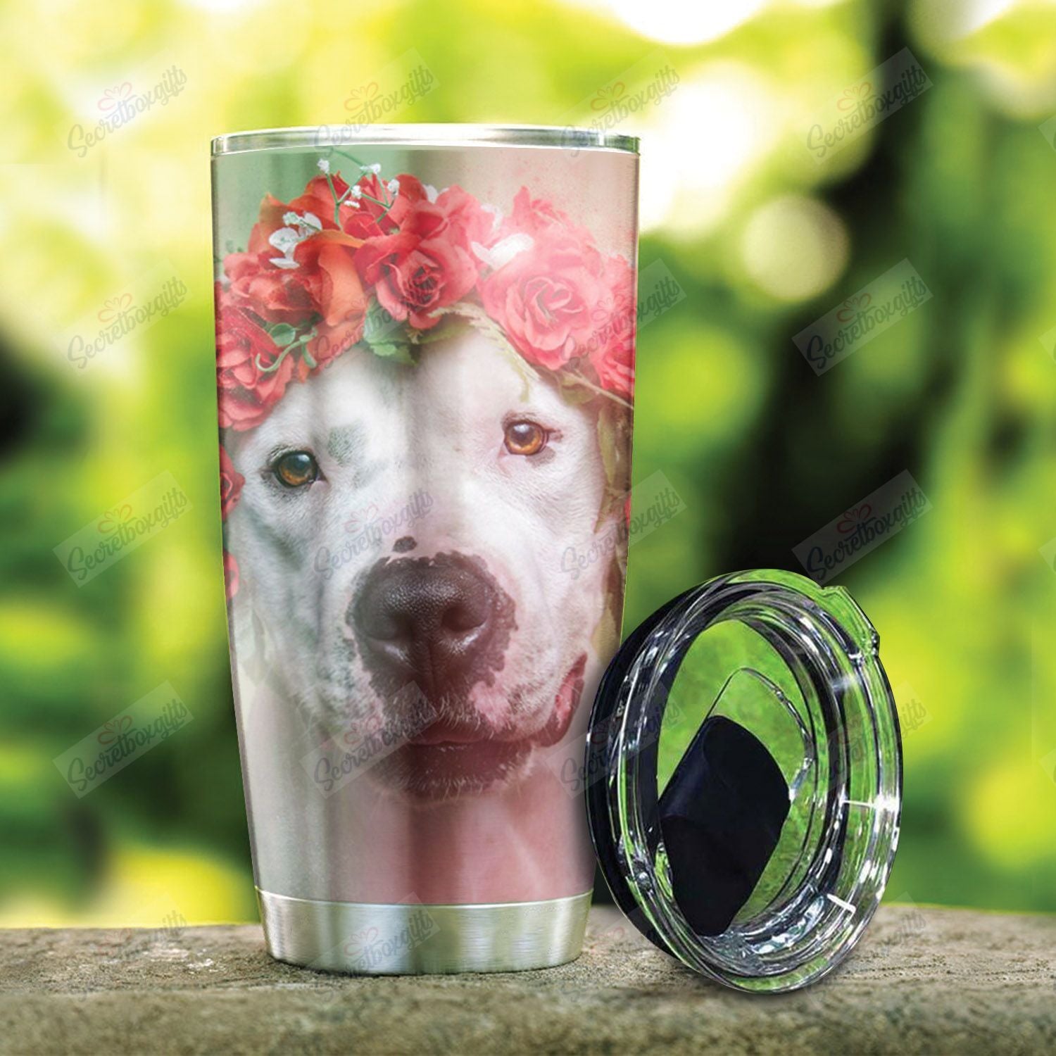 Pitbull Flower Nt0301047T Tumblers