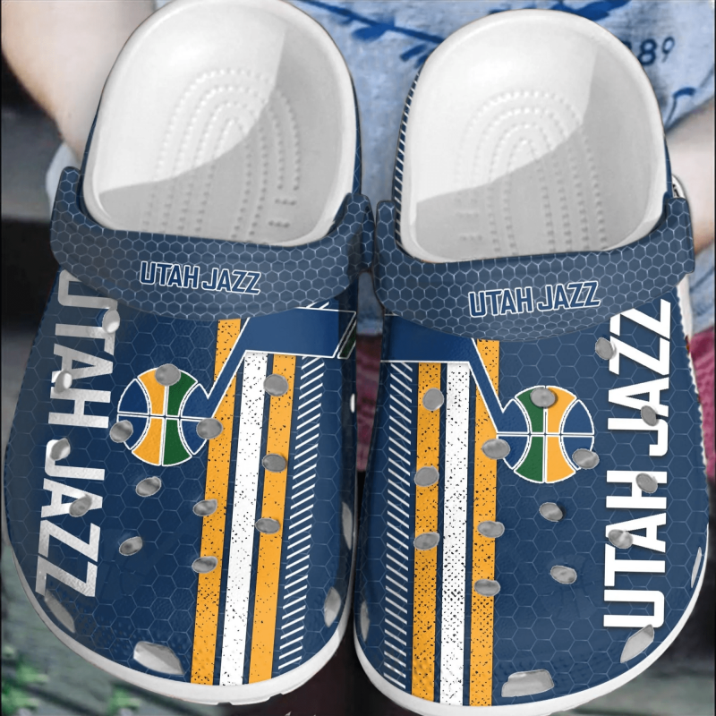 Utah Jazz Basketball Clogs Crocband Crocs Shoes Comfortable For Men Women