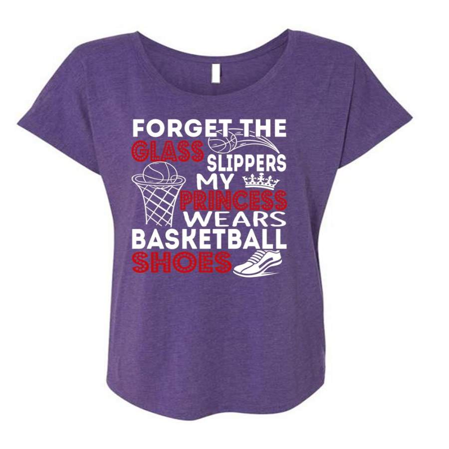 Wears Basketball Shoes T Shirt, Being A Basketball Coach T Shirt, Cool Shirt (Ladies’ Triblend Dolman Sleeve)