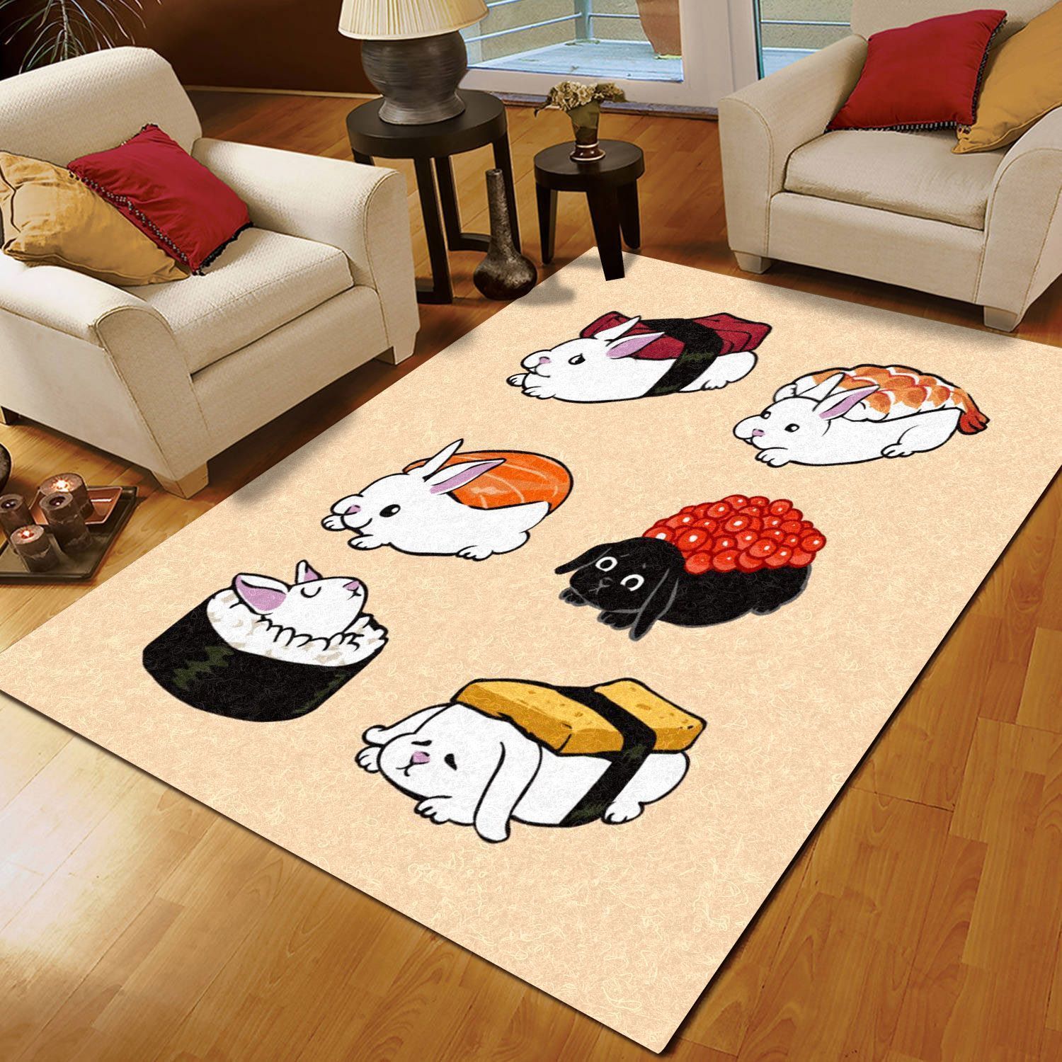 Rabbit Sushi Rug