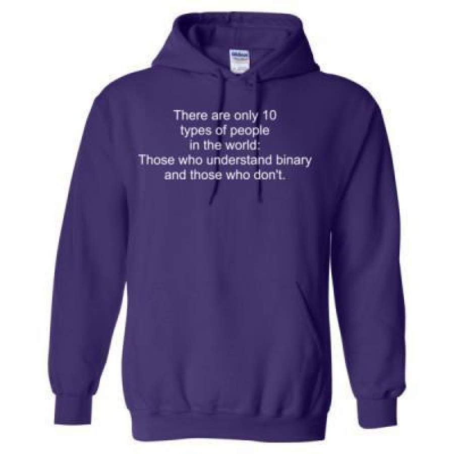 AGR There Are Only 10 Types Of People In The World Binary Math – Heavy Blend™ Hooded Sweatshirt