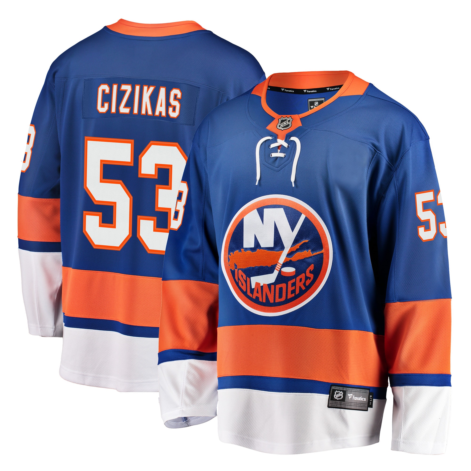 Men's New York Islanders Casey Cizikas Royal Breakaway Player Jersey