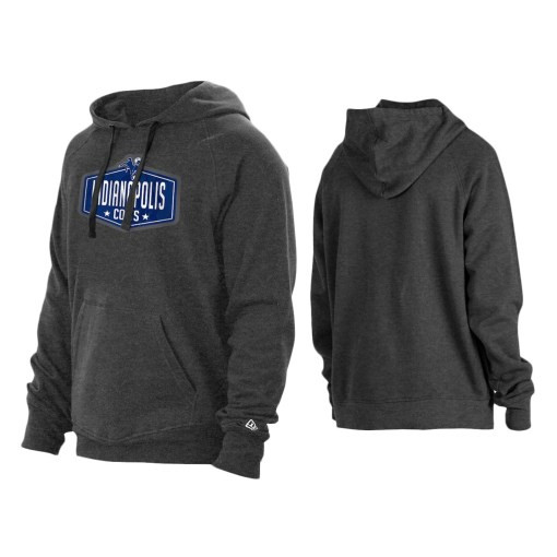 2021 Draft Indianapolis Colts Charcoal Hook Hoodie Indianapolis Colts Charcoal Hoodie