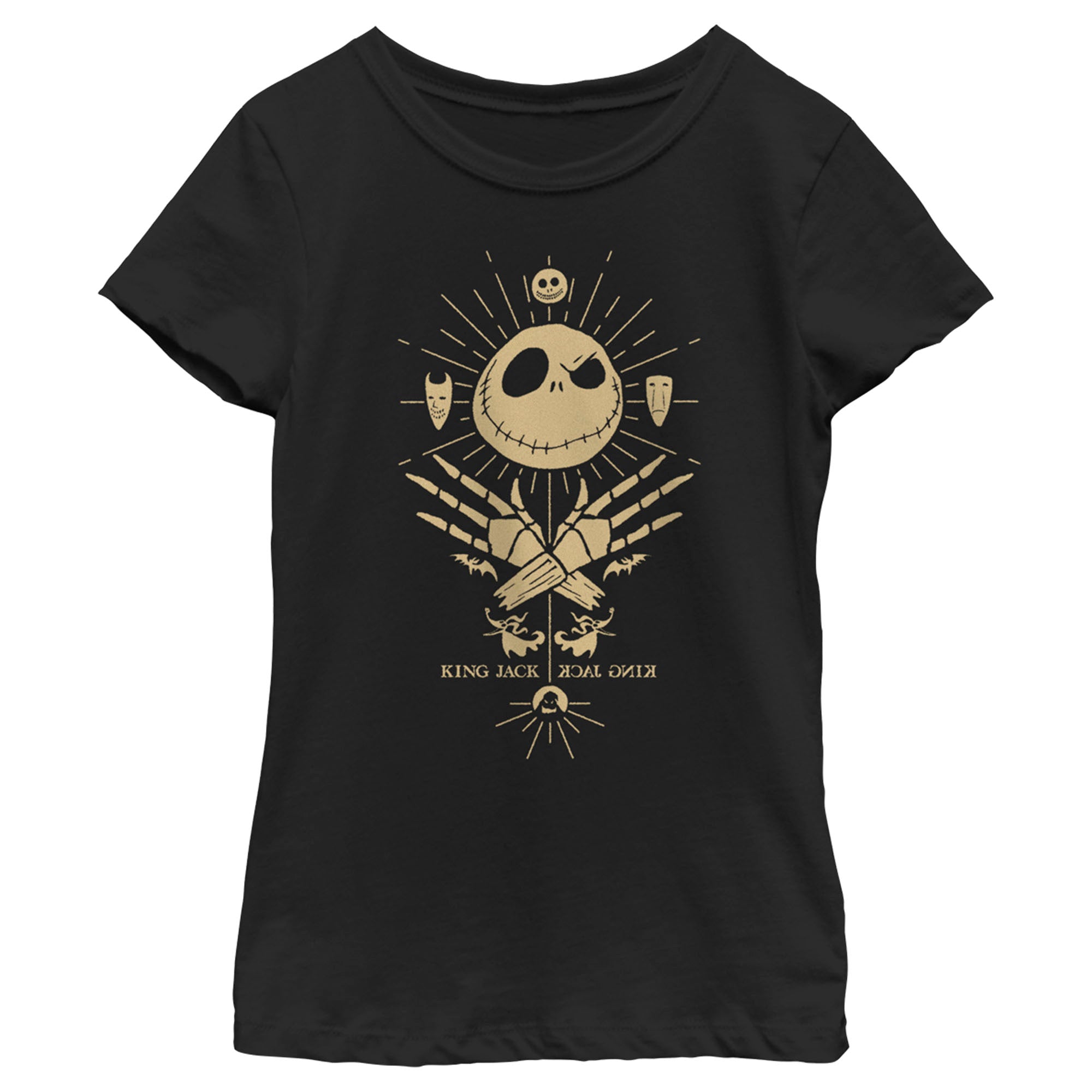 Girl’S The Nightmare Before Christmas King Jack Skellington T-Shirt