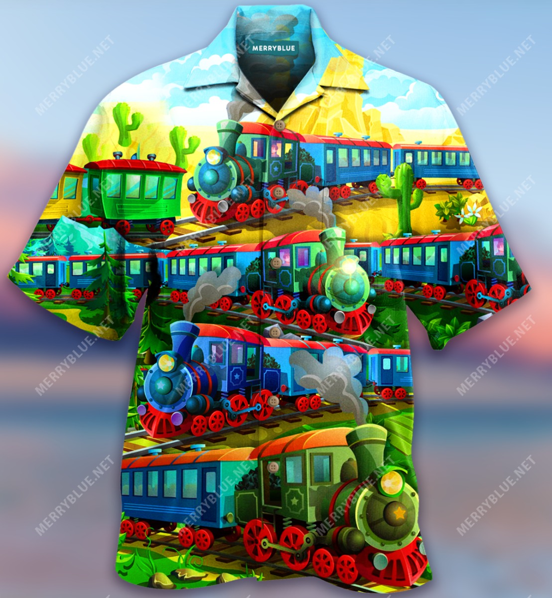 When World We Travel By Train Unisex Hawaii Shirt Ha90233