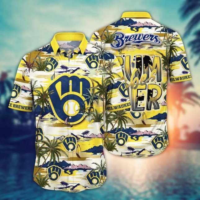 Milwaukee Brewers Hawaiian Shirt Summer Vibes