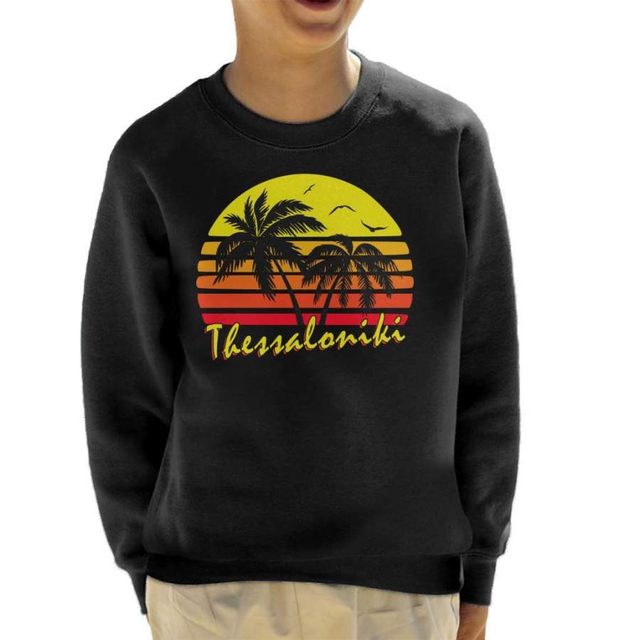 Thessaloniki Vintage Sun Kid’s Sweatshirt