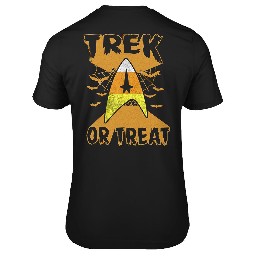 Star Trek Candy Corn Trek Or Treat Halloween T Shirts Print On Back