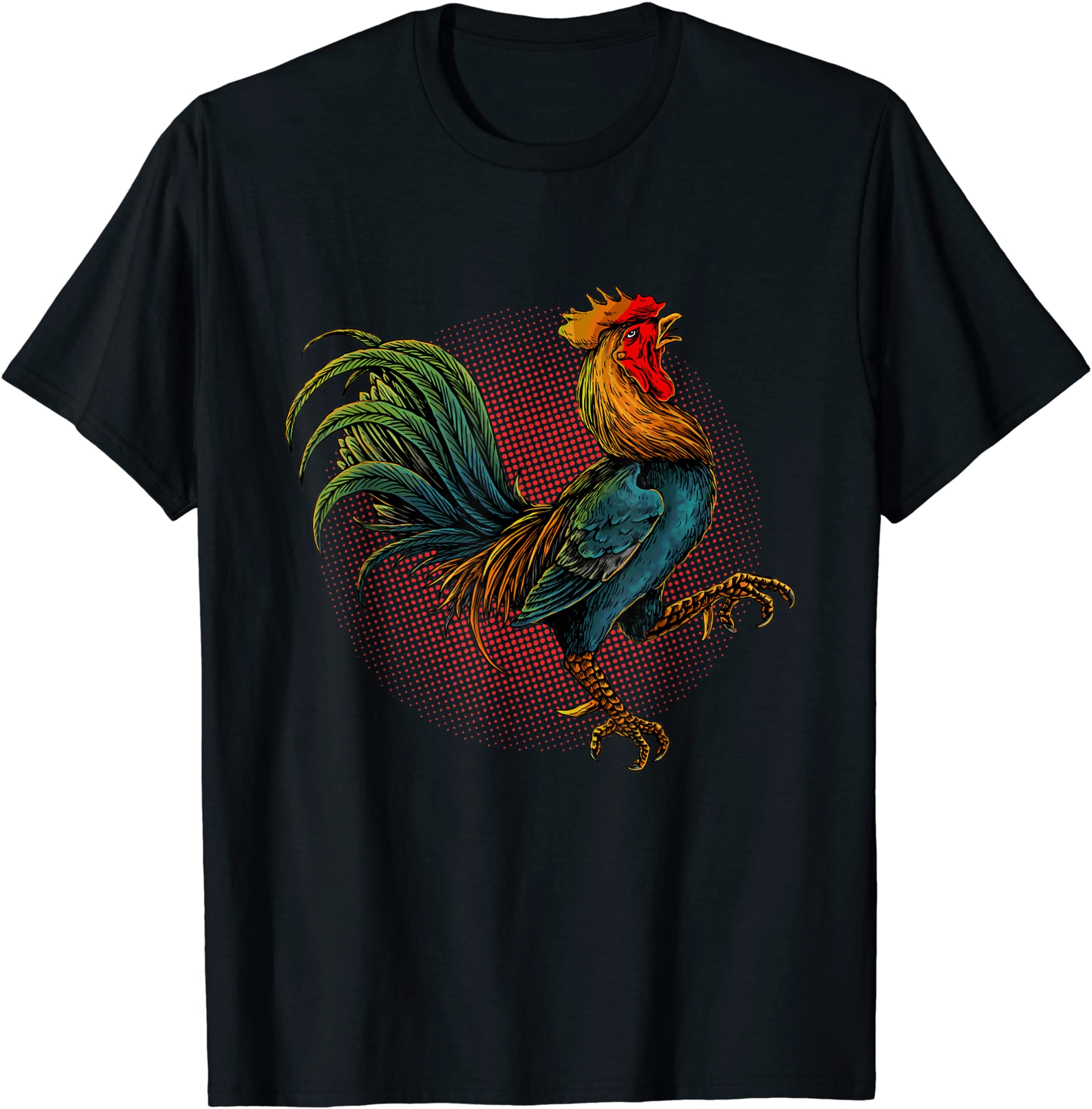 Rooster Male Chickens Awesome Birds Rooster Crows T-Shirt