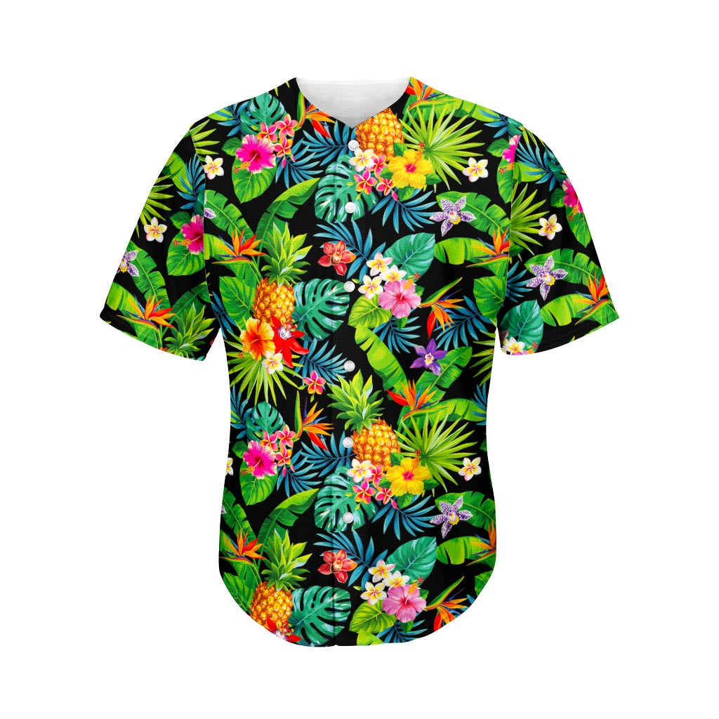 Aloha Hawaii Tropical Pattern Print Baseball Jersey Ha106538