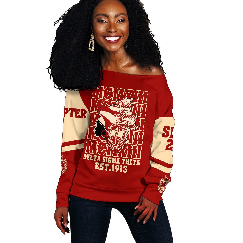 Wonder Print Shop Sweatshirt – Personalized Delta Sigma Theta Mcm Style Women Off Shoulder