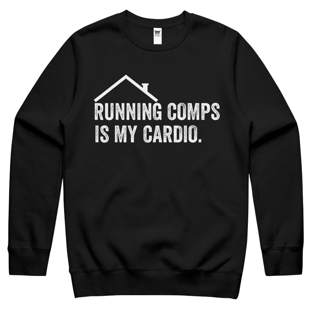 Running Comps Is My Cardio Funny Realtor Apparel Men Women Crewneck Sweatshirt