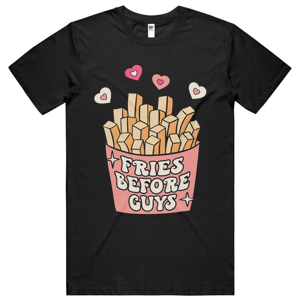 Fries Before Guys Mommy And Me Matching Valentine Baby Girl T Shirts