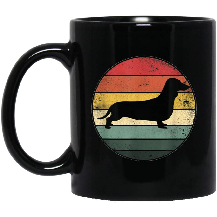 Funny Dachshund Mug Vintage Dog Dad Mom Lover Gift Mug