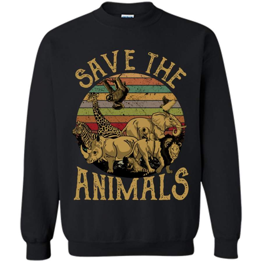 Save The Animals – Gildan Crewneck Sweatshirt