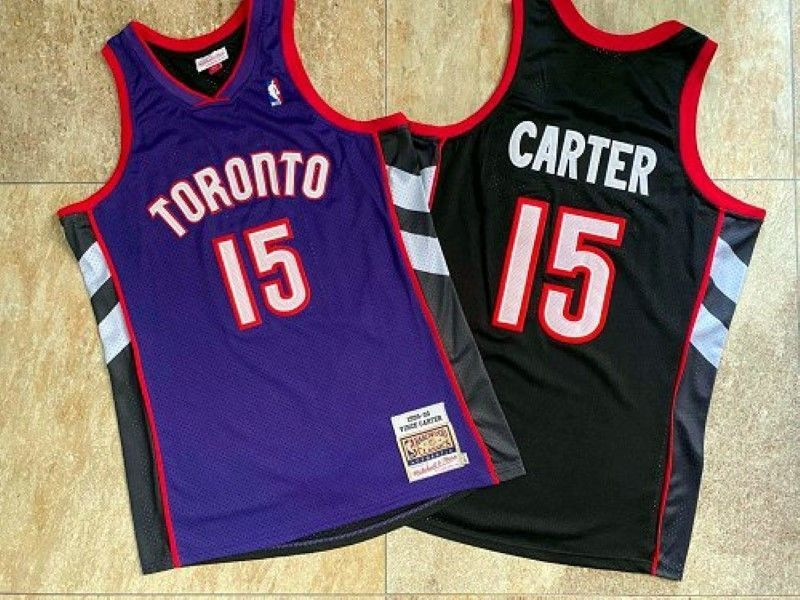 Toronto Raptors Vincent Carter #15 NBA 2020 New Arrival Black&blue Jersey