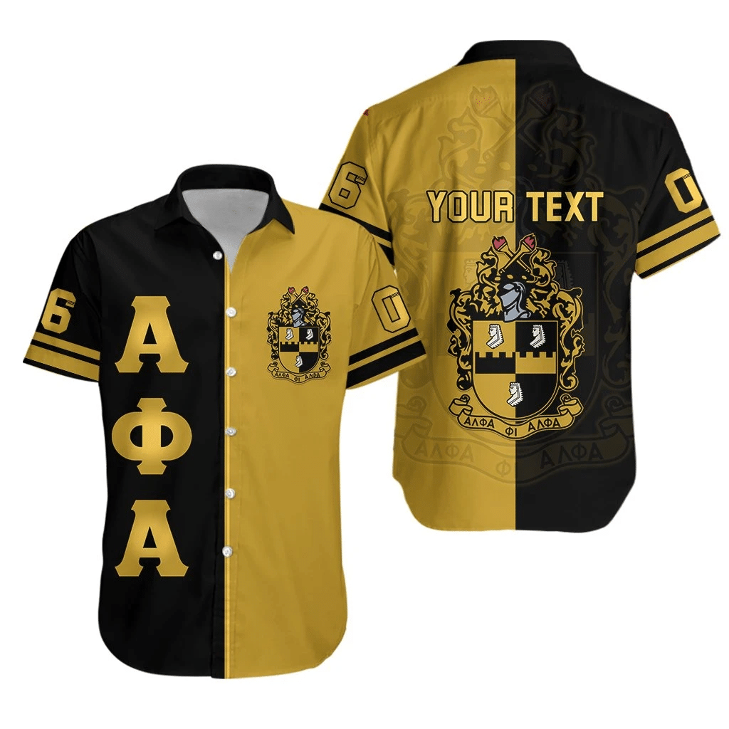 (Custom) Getteestore Shirt – Alpha Phi Alpha Half Style Short Sleeve Shirt A31