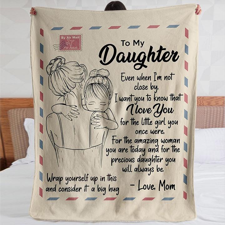 To My Daughter Fleece Blanket, For The Amazing Woman You Are To Day Gift For Her, Gift For Daughter Birthday Gift Home Decor Bedding Couch Sofa Soft And Comfy Cozy