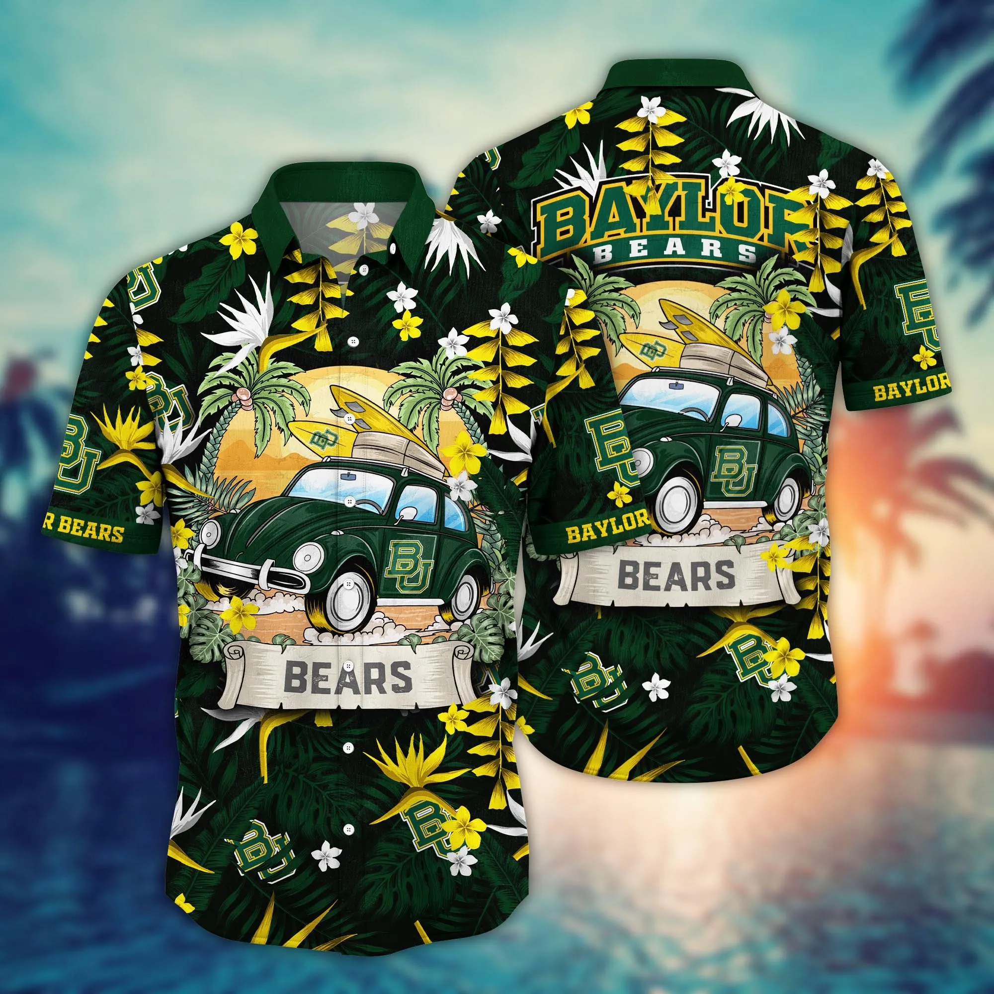 Baylor Bears NCCA Hawaiian Shirt Sunglassestime Aloha Shirt