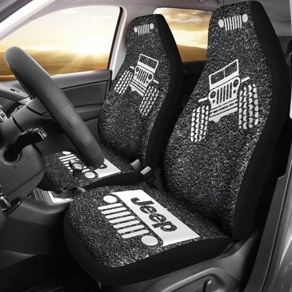 Jeep Offroad – Seat Cover Gray White Asphalt 101819