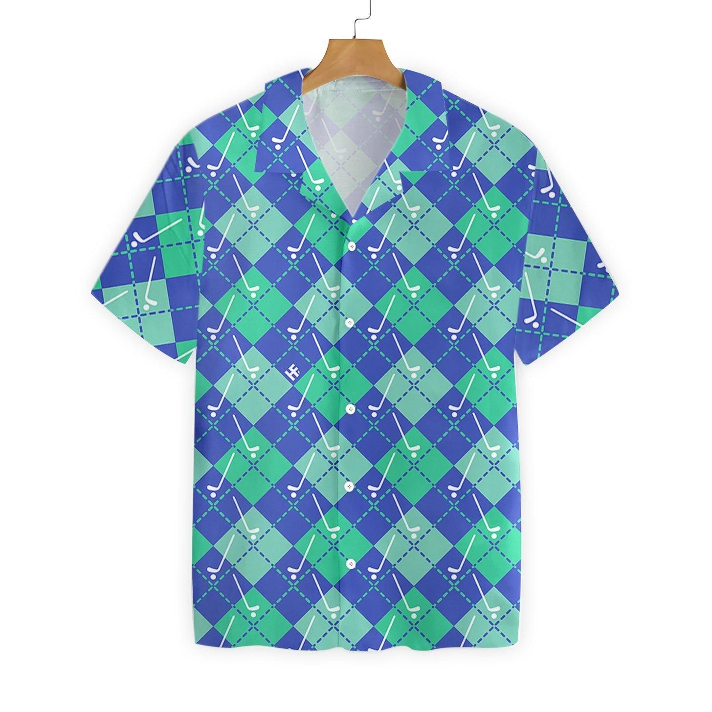 Plaid Golf Seamless Pattern 1712 Hawaii Shirt Ha93805