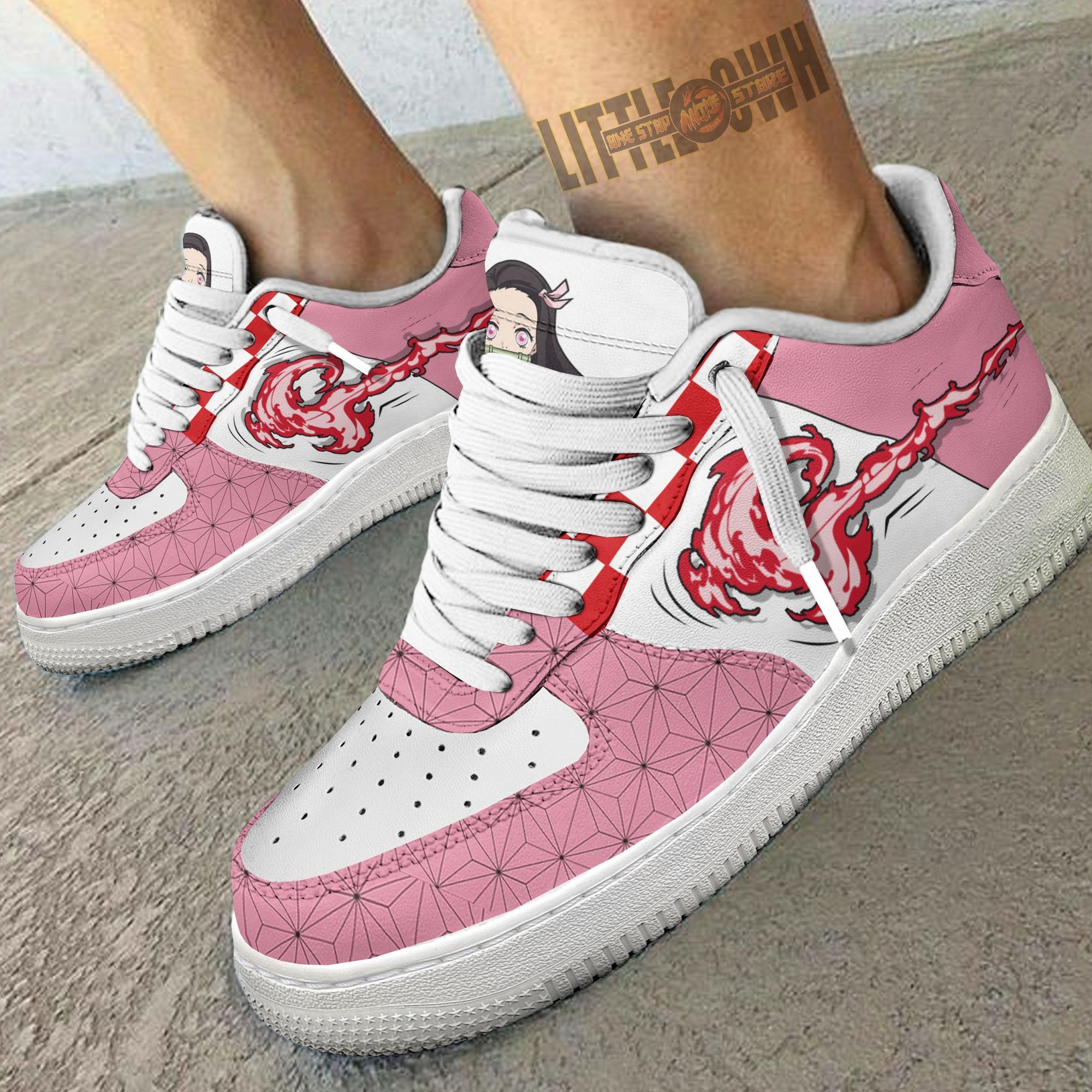 Nezuko Kamado Anime Sneakers Custom Kny Anime Shoes Skill