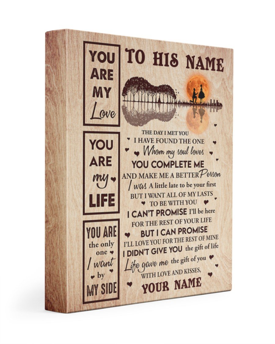 You Are My Love Personalized Name Canvas Best Gift For Boyfriend Poster Wall Art Home Decor