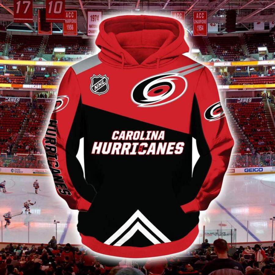 Carolina Hurricanes Hockey Team Hoodie Unisex 3D All Over Print