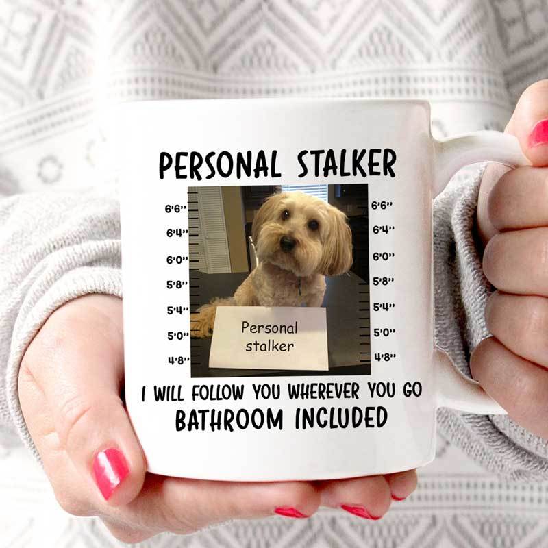 Personal Stalker Dog Photo Personalized Aop Mug