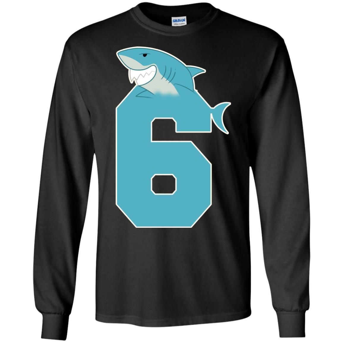 6Th Birthday Shark Party Shirt