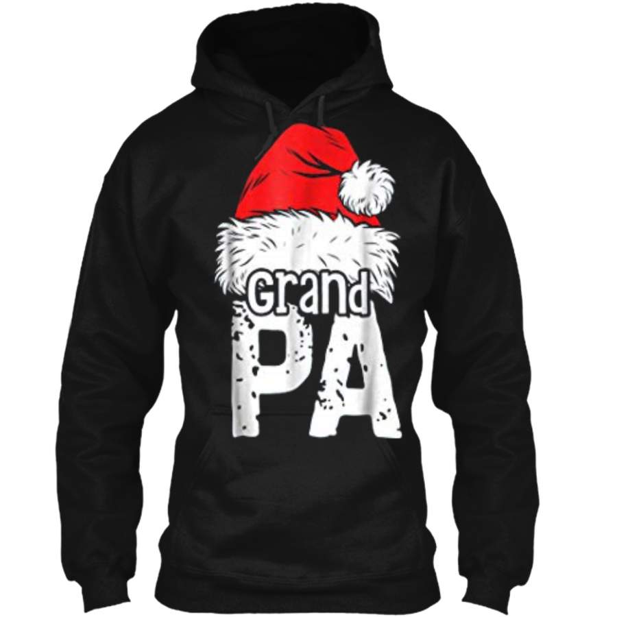 Grandpa Christmas Santa Family Matching Pajamas Gift Pullover Hoodie 8 oz