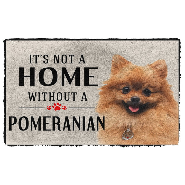 Waybackapparel Its Not A Home Without A Pomeranian Custom 3D Doormat