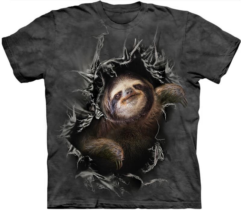 Sloth 3D T-Shirt Animal Vintage Graphic Tee For Men Women Cute Gift For Sloth Lover