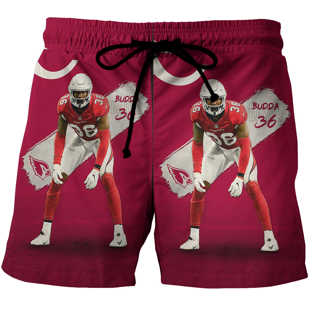 Arizona Cardinals Budda Baker1 3D All Over Print Summer Beach Hawaiian Short