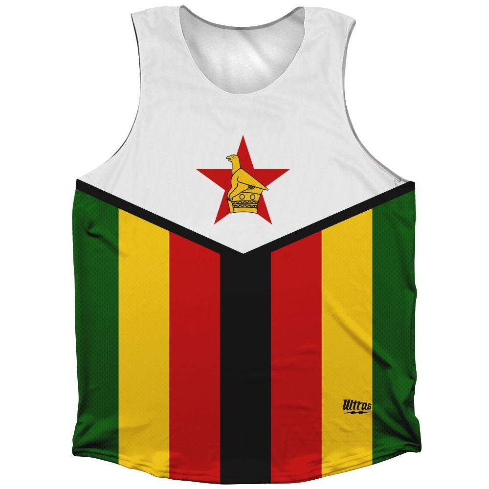 Zimbabwe Country Flag Athletic Tank Top