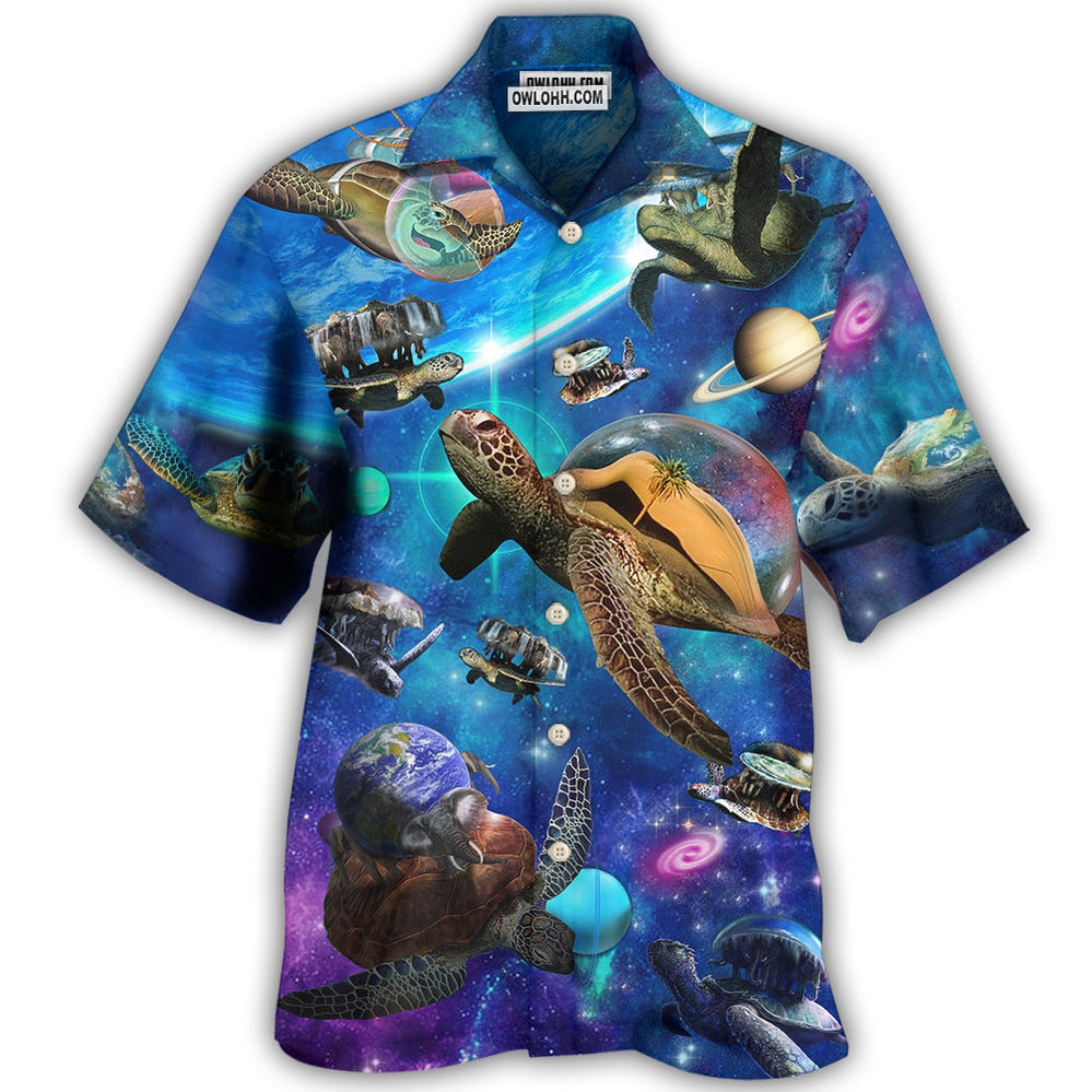 Turtle Loves Amazing Planet Style – Hawaiian Shirt  – Owl Ohh