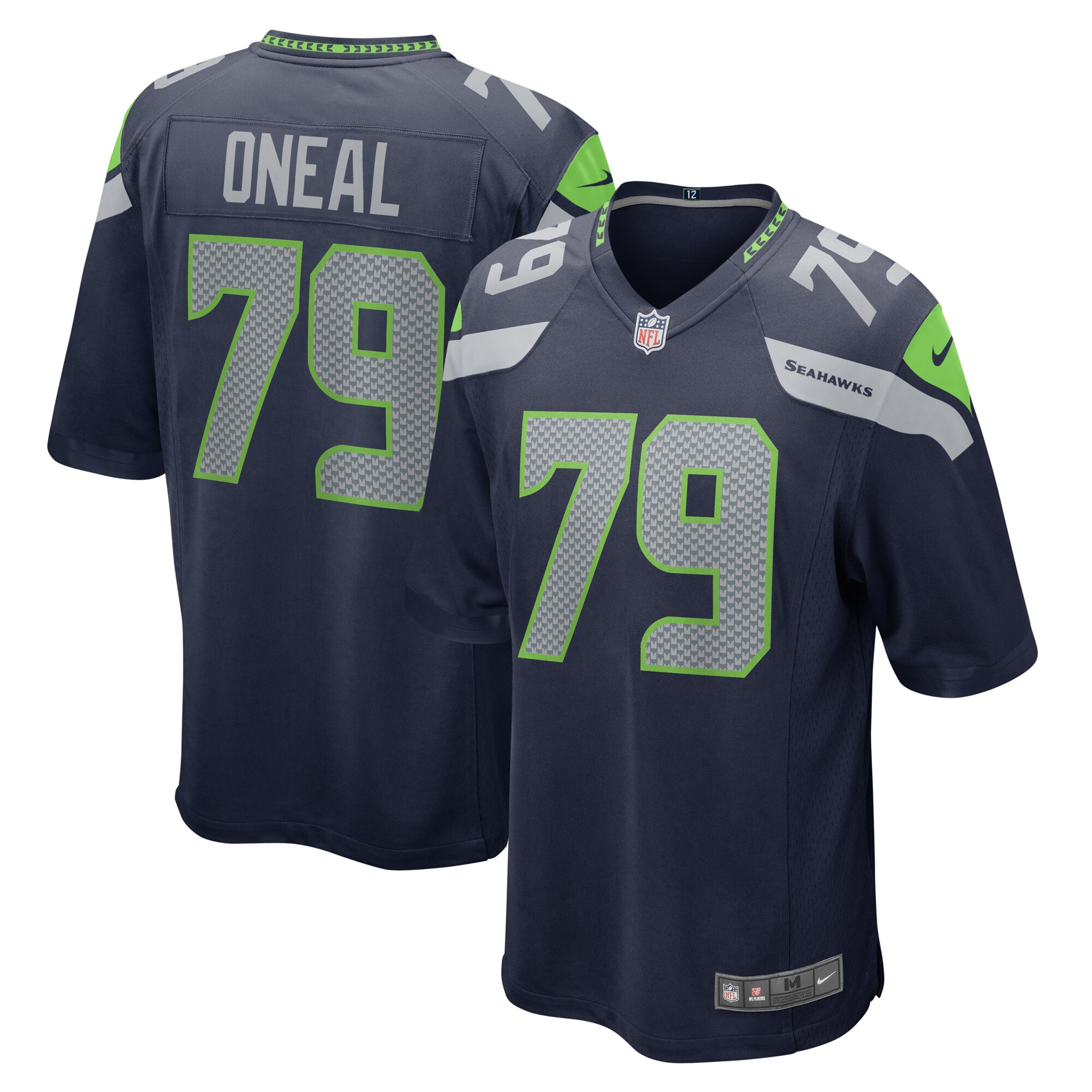 Raiqwon O'Neal Seattle Seahawks Team Game Jersey – College Navy