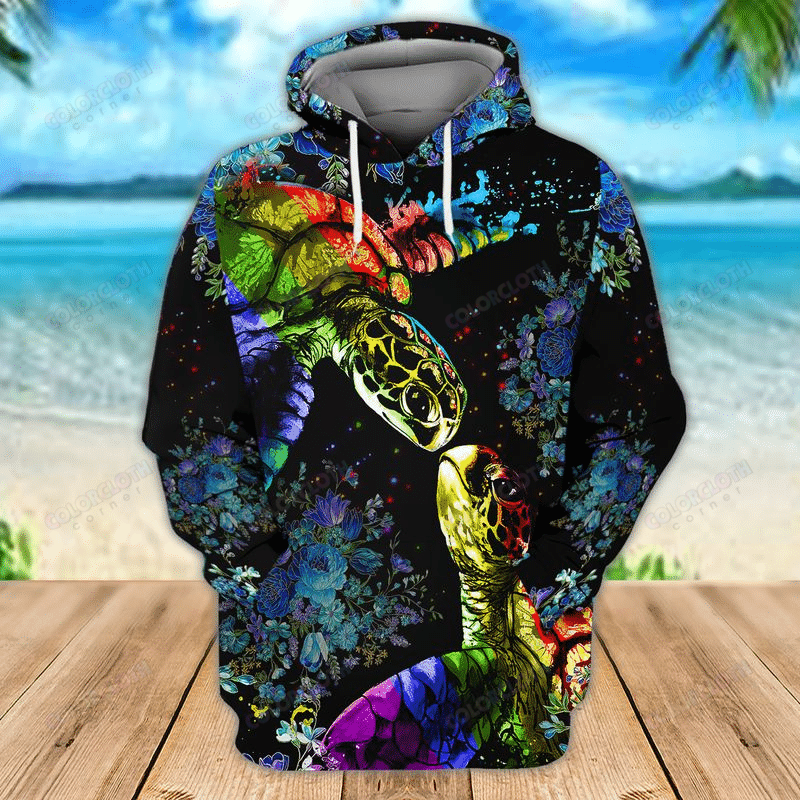 Turtle Flower 3D Shirt Tv057022