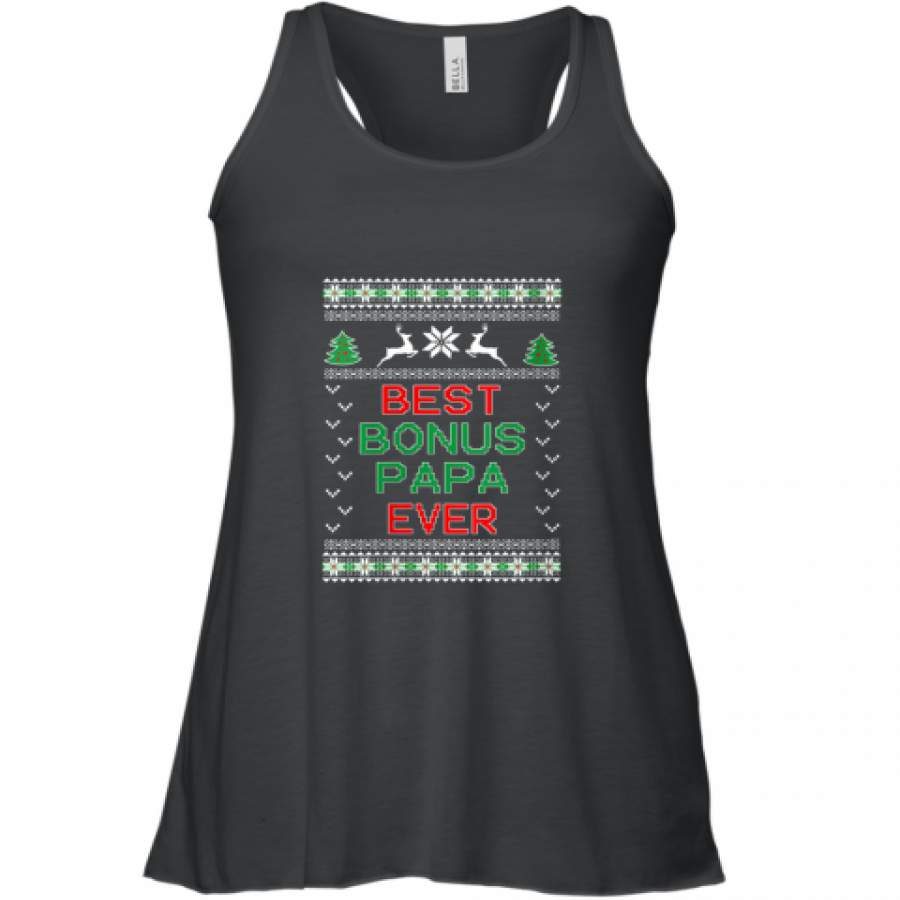 Bonus Papa Ugly Christmas shirt Racerback Tank