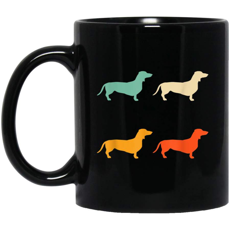 Dachshund Gift for Dog Lover Retro Dachshund Mug Vintage Dog Mug